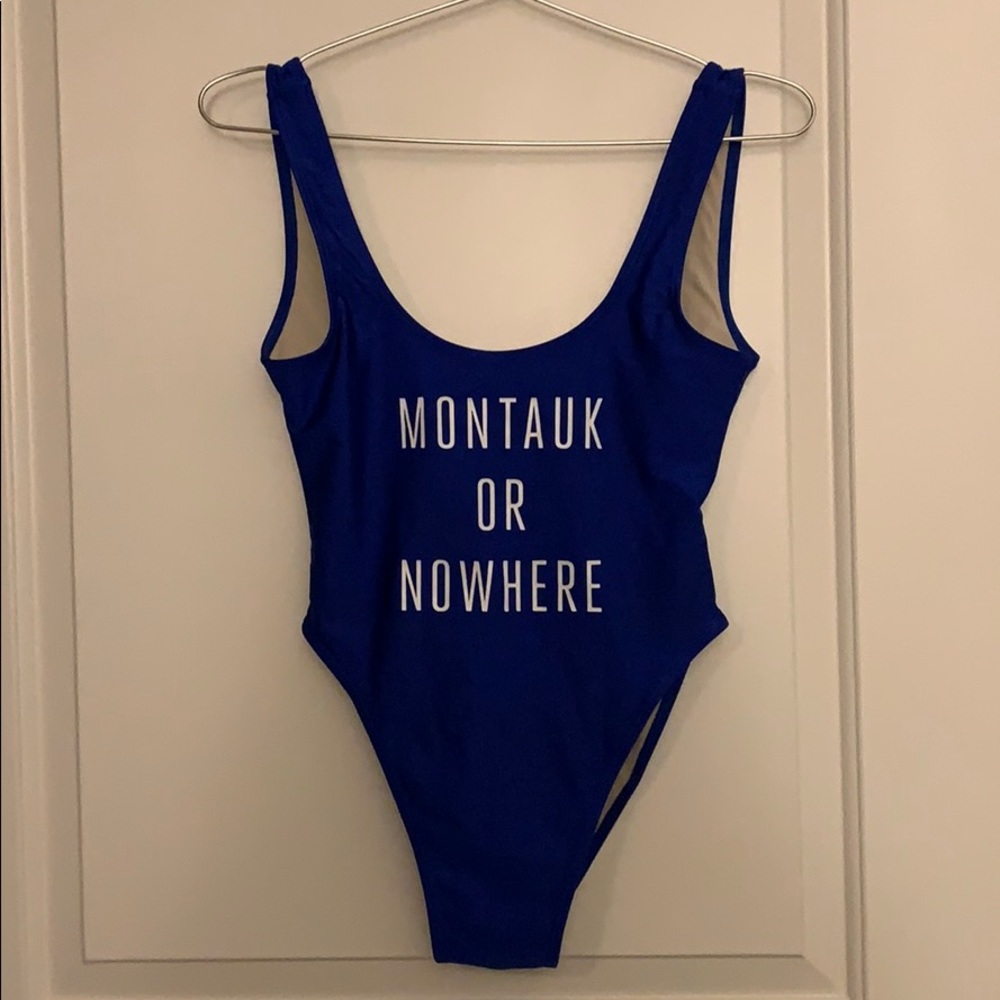 Never worn Montauk one piece swim suit